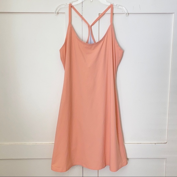 Outdoor Voices Exercise Apricot Pink Dress Medium - Picture 3 of 8
